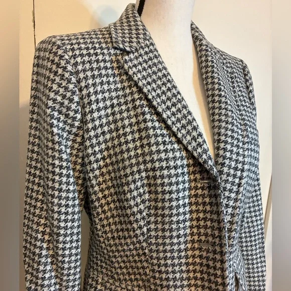 Brooks Brothers/Black Fleece, Grey & White Houndstooth Blazer by Thom Browne - Picture 4 of 14